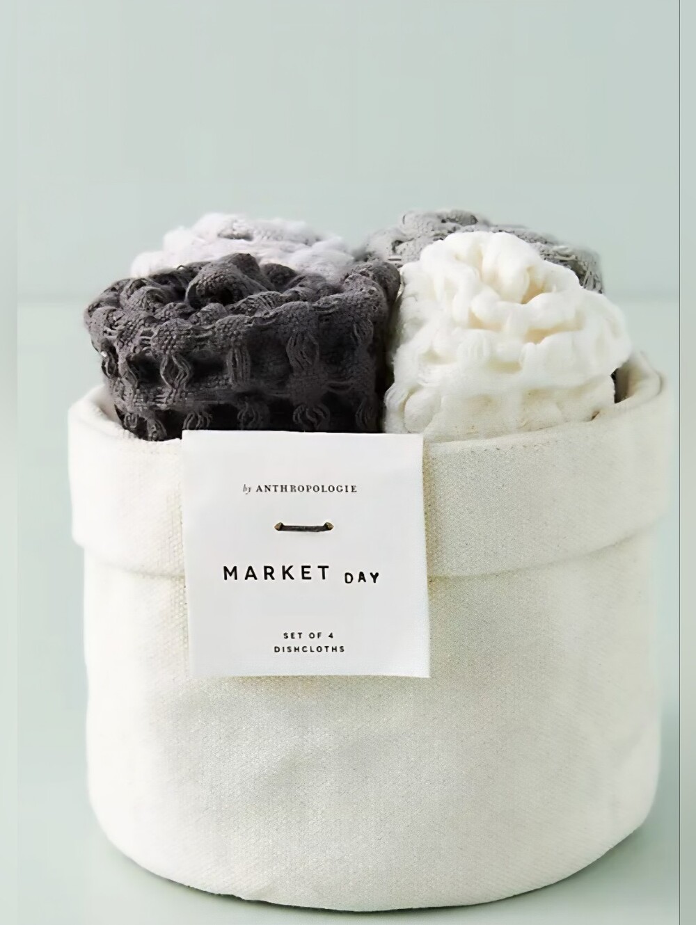 Anthropologie, Market Waffle Dishcloths in Neutral, Set of 4
